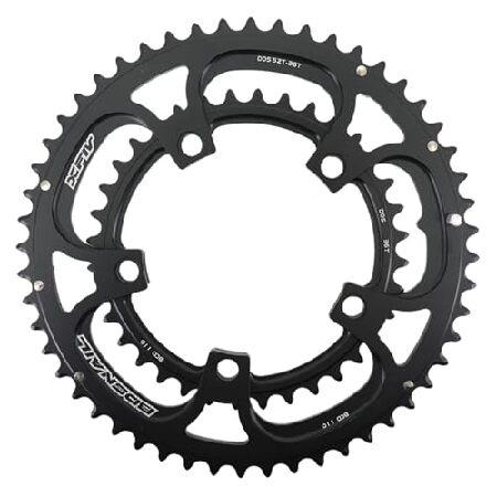 【平行輸入品】DJC ロードバイク チェーンリング 110BCD ダブルチェーンリング 5 アーム ...