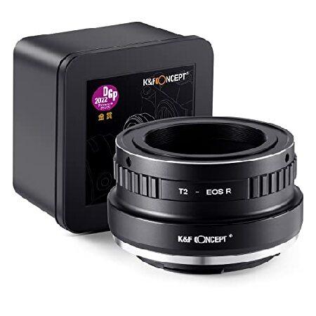 【平行輸入品】K＆F Concept レンズマウントアダプター T2-EOS R マニュアルフォーカ...