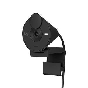 【平行輸入品】Logitech Brio 301 Full HD Webcam with Privacy Shutter, Noise Redu
