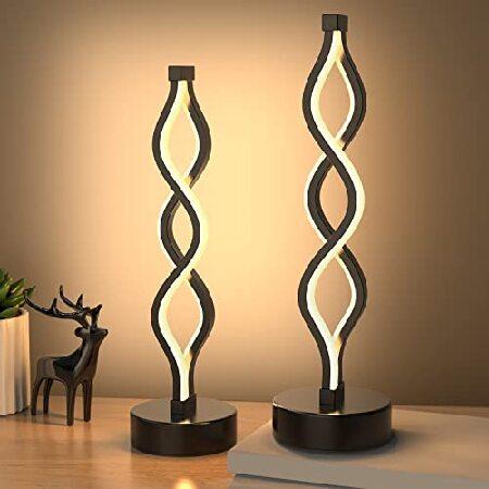 【平行輸入品】NU〓R Bedside Lamps Set of 2, Black Lamps fo...