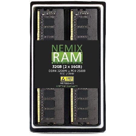 【平行輸入品】NEMIX RAM 32GB (2x16GB) DDR4-3200 PC4-25600...