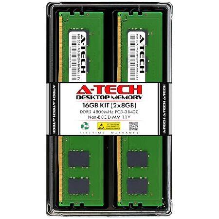 【平行輸入品】A-Tech 16GB (2x8GB) DDR5 4800 MHz UDIMM PC5...