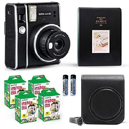 FUJIFILM インスタントカメラ instax mini 40 ビンテージブラック + 富士フイ...