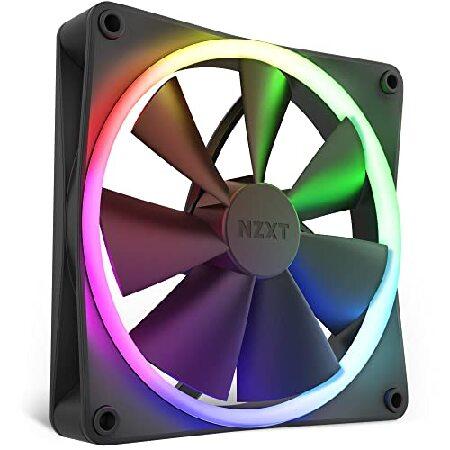 【平行輸入品】NZXT F140RGB 140mm RGB対応 ブラック PCケースファン RF-R...