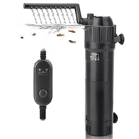【平行輸入品】hygger 4-in-1 Submersible U-V Filter Pump, ...