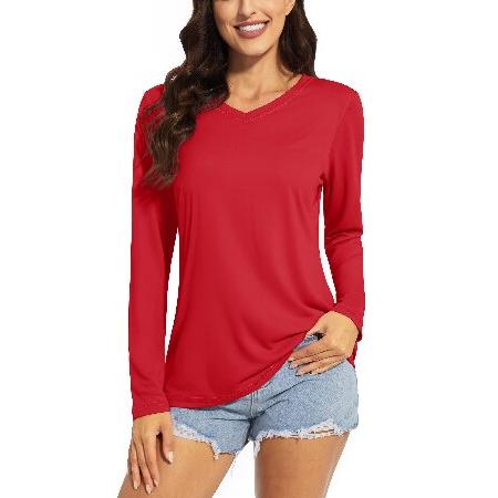 【平行輸入品】TACVASEN Women T Shirts Long Sleeve Sun Pro...