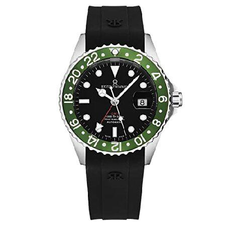 【平行輸入品】Revue Thommen Men's 'Diver' Black Dial Gree...