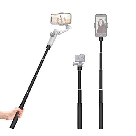 【平行輸入品】Aochuan 73CM アルミ一脚延長棒 3軸ジンバル、アクション カメラ、カメラと...