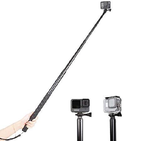 79インチ長セルフィースティック GoPro 12 11 10 9 8 7 6 5 Blcak 4 ...