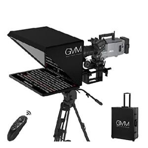 【平行輸入品】GVM テレプロンプターキット デジタルカメラ/ビデオカメラ用 ポータブル 18.5インチ テレプロンプターキット リモコン＆アプ