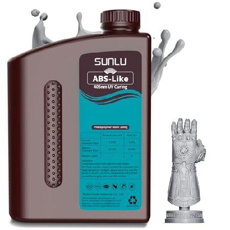 【平行輸入品】SUNLU 2000G ABS-Like 3Dプリンター樹脂 405nm UV硬化フォ...
