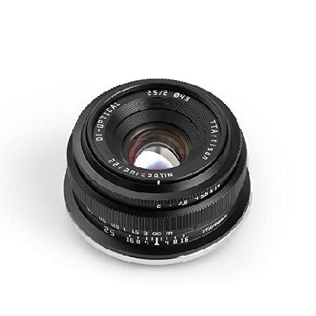 【平行輸入品】TTArtisan 25mm f2 APS-C マニュアルフォーカスカメラレンズ Ni...