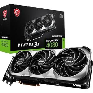 【平行輸入品】MSI GeForce RTX 4080 16GB Ventus 3X OC ゲーミンググラフィックカード - GDDR6X 25