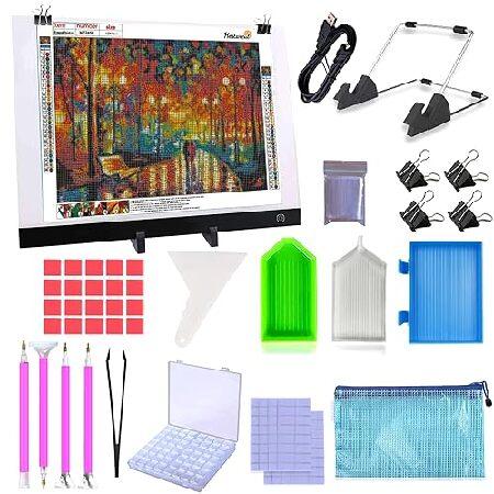 【平行輸入品】B4 Diamond Painting LED Light Pad Kit, 5D D...