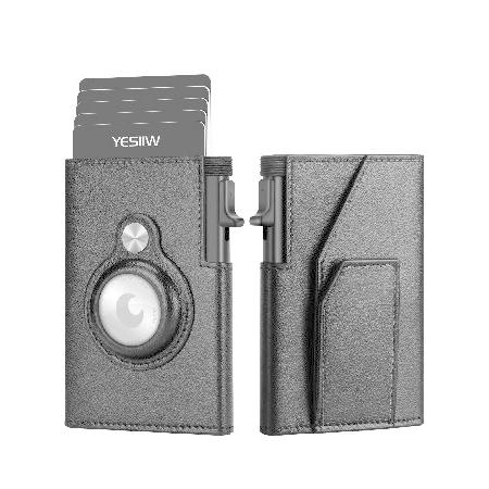 【平行輸入品】YESIIW 財布 メンズ Apple AirTagホルダー付き RFIDブロック メ...