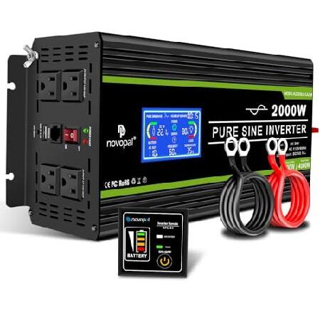 【平行輸入品】Novopal 2000 Watts Pure Sine Wave Inverter ...