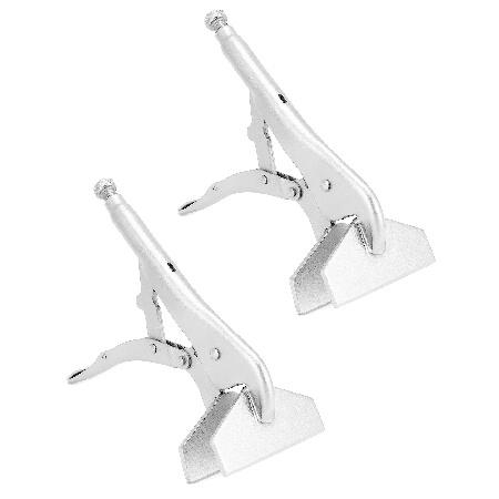 【平行輸入品】QWORK 10インチ ロッキングシートメタルクランプ 2個パック 溶接ロックプライヤ...