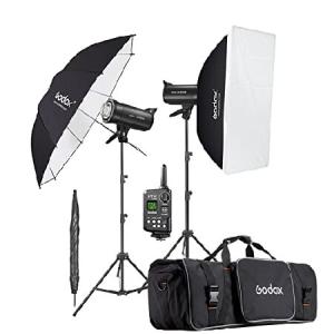 【平行輸入品】Godox 2 x SK400II-V 800Ws Strobe Flash Light Monolight Kit for Studio Photography(2023 New Upgrade)