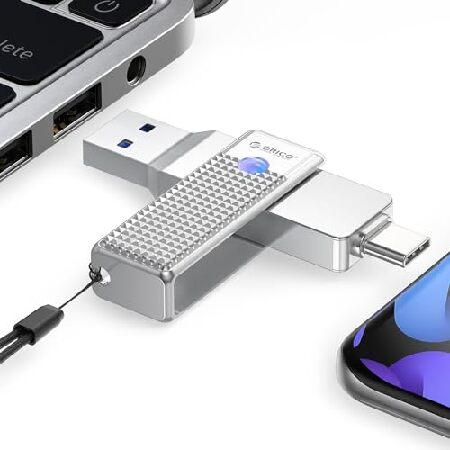 【平行輸入品】ORICO (オリコ) USB C フラッシュドライブ 256GB 405MB/s メ...