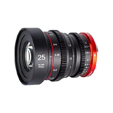 【平行輸入品】Meike 25mm T2.2 大口径 マニュアルフォーカス 低歪み APS-C S3...