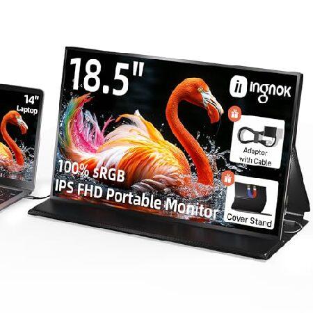【平行輸入品】Ingnok モバイル モニター 18.5インチ 100%sRGB FHD 非光沢 I...