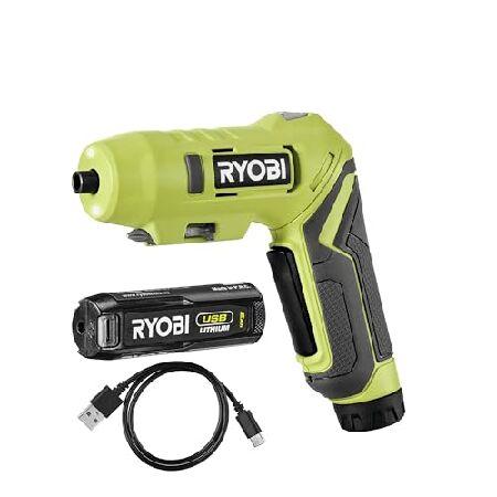 【平行輸入品】Ryobi Cordless drill with adjustable handle...