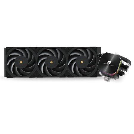 【平行輸入品】Thermalright Frozen Edge 360 ブラック 液体CPUウォータ...