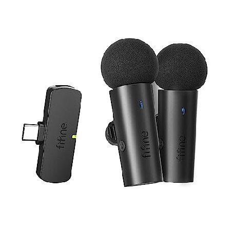 【平行輸入品】FIFINE Wireless Lavalier System with 2 Micr...