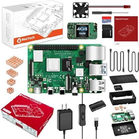 【平行輸入品】RasTech Raspberry Pi 4 4GB Starter Kit with...