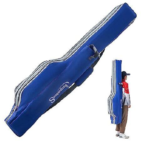 【平行輸入品】Sougayilang 釣り竿バッグ 3層オーガナイザー 釣り竿ケース 釣りストレージ...