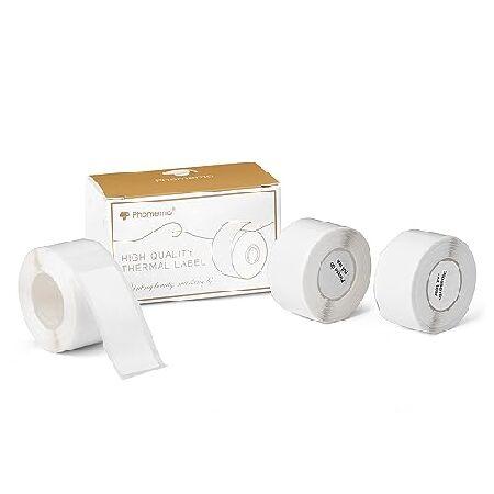 【平行輸入品】Phomemo D50 ホワイト 粘着感熱ラベル 16mm x 40mm (5/8イン...