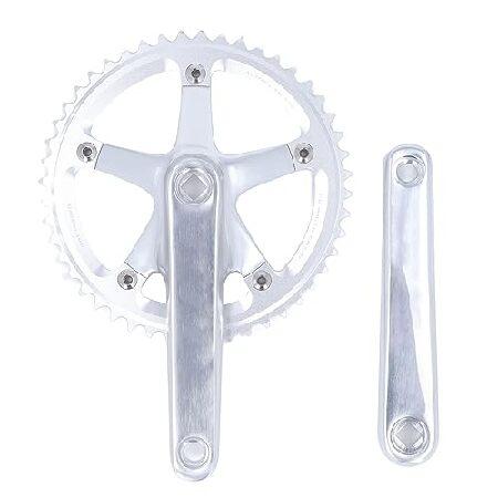 【平行輸入品】Crank Set Aluminum Alloy Bike Crankset 144B...