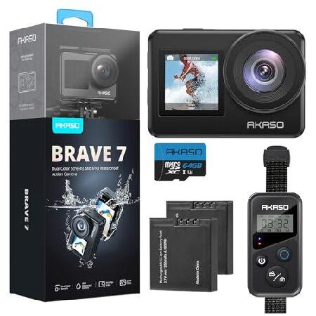 【平行輸入品】AKASO Brave 7 Action Camera 4K30FPS 20MP wi...