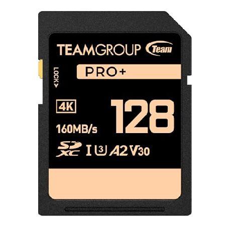 TEAMGROUP PRO 128GB UHS-I U3 A2 V30 4K UHD 読み取り/書き...