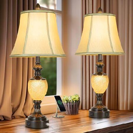 【平行輸入品】27'' High Vintage Table Lamp Set of 2 for L...