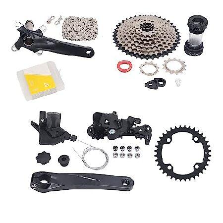 【平行輸入品】9速MTBグループセット、11~40Tワイドマルチシフトグループセット、シフター＆リア...