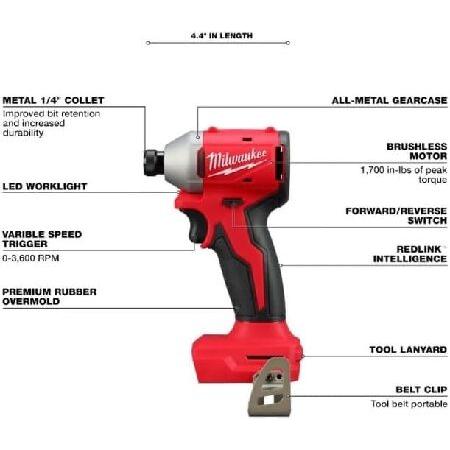 【平行輸入品】Milwaukee 3650-20 M18 18V Lithium-Ion Brush...