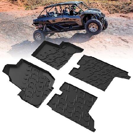 【平行輸入品】SAUTVS TPE Floor Mats for Kawasaki Teryx KR...