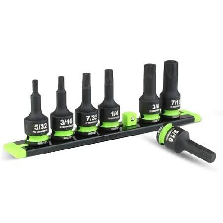 【平行輸入品】GRIPEDGE Tools | 7-PC - 3/8インチ Dr Short SAE...