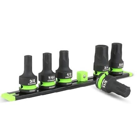 【平行輸入品】GRIPEDGE Tools | 6個 - 1/2インチ Dr Short SAE I...