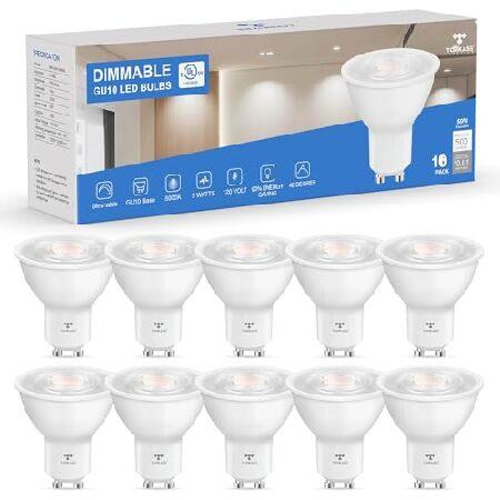 【平行輸入品】Dimmable 5000K GU10 LED Bulbs, 5W (Equivale...