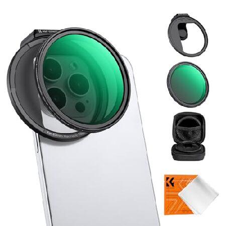 【平行輸入品】K＆F Concept スマホレンズ マグネット式 ND2-32可変フィルター+磁気ス...
