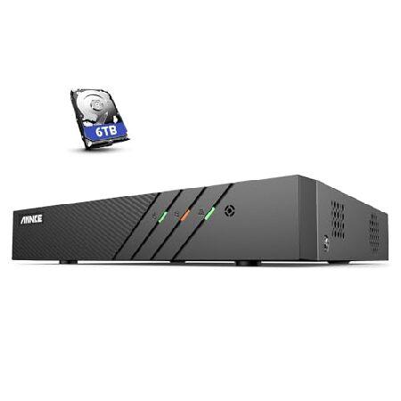 【平行輸入品】ANNKE 6MP PoE NVR with 6TB HDD Pre-Installe...