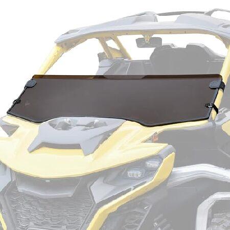 【平行輸入品】SAUTVS Can-Am Maverick R用ダークティントフロントハーフフロント...