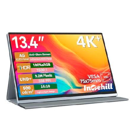 【平行輸入品】Intehill モバイルモニター 4K+ 13.4インチ IGZOパネル アンチグレ...