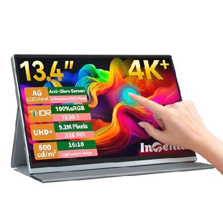 【平行輸入品】Intehill モバイルモニター 4K+ 13.4 インチ タッチパネル IGZO ...