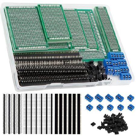 【平行輸入品】174ピース PCB回路基板試作キット 両面パーフボード 6サイズ (L, M, S)...