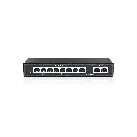 【平行輸入品】ZOSI 8 Port Gigabit PoE Switch with 2 Gigab...