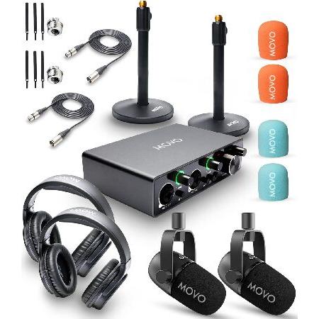 【平行輸入品】Movo CastMic Dynamic XLR ポッドキャストマイクキット MDX-...