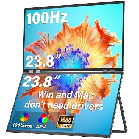 【平行輸入品】InnoView 23.8インチ FHD 100Hz 100% sRGB デュアルモニ...
